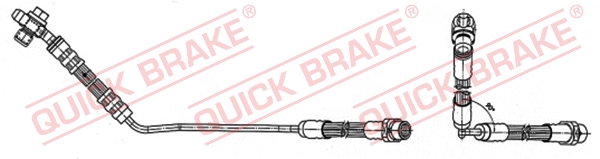 QUICK BRAKE 59.942X Flessibile del freno-Flessibile del freno-Ricambi Euro