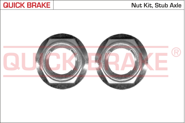 QUICK BRAKE 9806K Dado, Fuso dell'asse