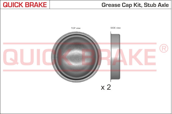 QUICK BRAKE 9822K Calotta, Cuscinetto ruota-Calotta, Cuscinetto ruota-Ricambi Euro