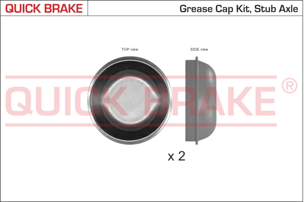 QUICK BRAKE 9827K Calotta, Cuscinetto ruota