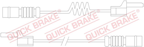 QUICK BRAKE WS 0169 B Contatto segnalazione, Usura past. freno/mat. d'attrito