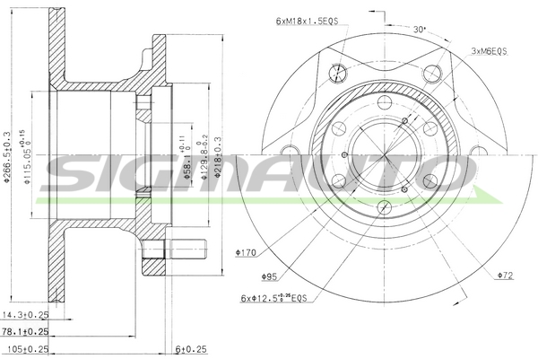 SIGMAUTO DBA089S Discofreno