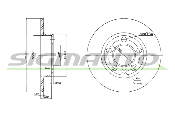 SIGMAUTO DBA929S Discofreno