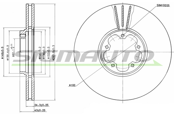 SIGMAUTO DBB112V Discofreno