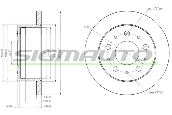 SIGMAUTO DBB574S Discofreno