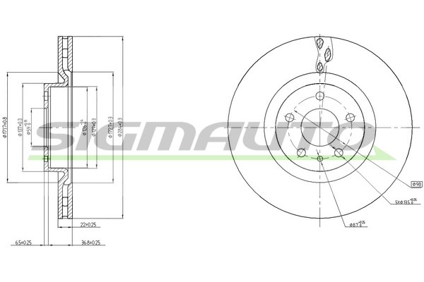 SIGMAUTO DBC329V Discofreno