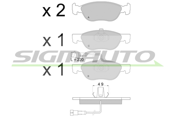 SIGMAUTO SPA667 Kit...