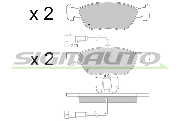 SIGMAUTO SPA677 Kit...