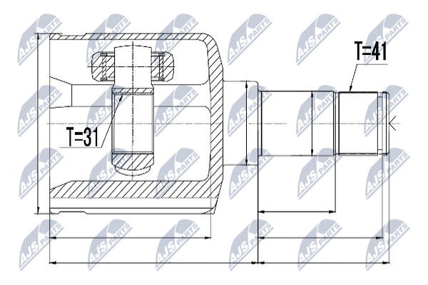 NTY NPW-FR-061 Kit giunti,...