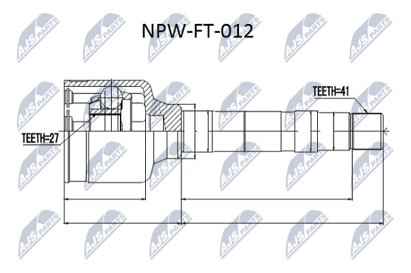 NTY NPW-FT-012 Kit giunti,...