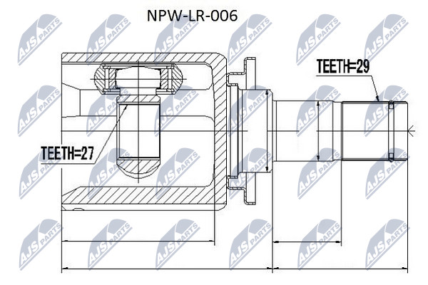 NTY NPW-LR-006 Kit giunti,...