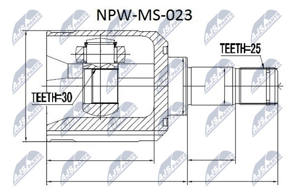 NTY NPW-MS-023 Kit giunti,...