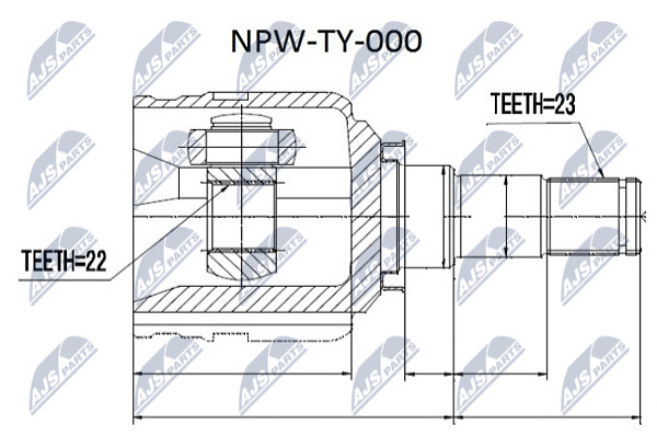 NTY NPW-TY-022 Kit giunti,...
