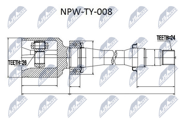 NTY NPW-TY-008 Kit giunti,...