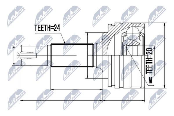 NTY NPZ-CT-012 Kit giunti,...