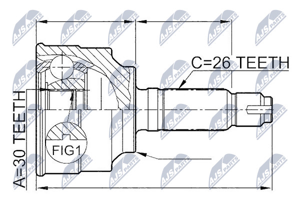 NTY NPZ-HD-053 Kit giunti,...