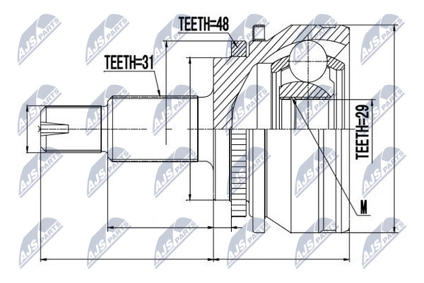 NTY NPZ-LR-006 Kit giunti,...