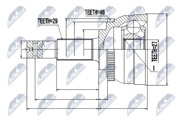 NTY NPZ-NS-046 Kit giunti,...