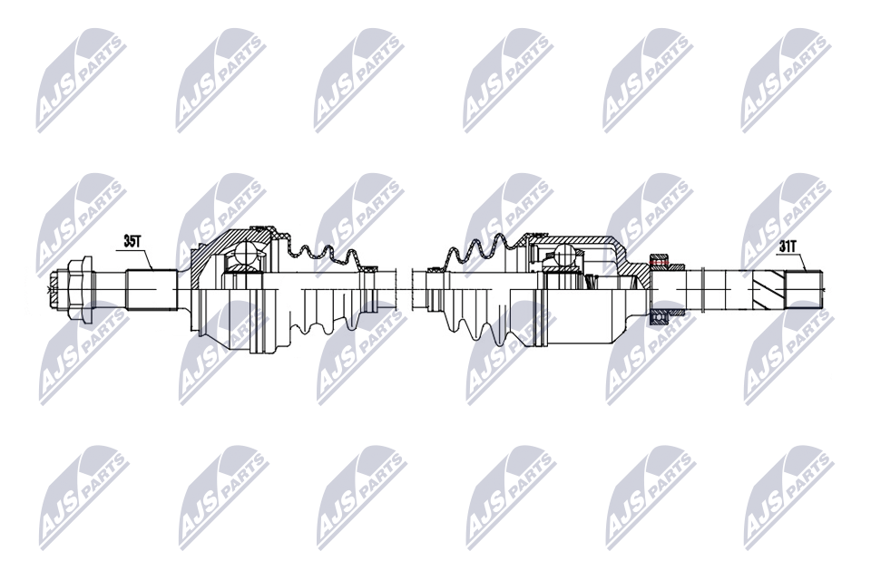 NTY NPW-CT-167 Antriebswelle