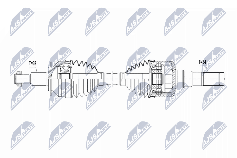 NTY NPW-FR-190 Antriebswelle