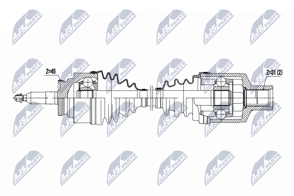 NTY NPW-FR-193 Antriebswelle