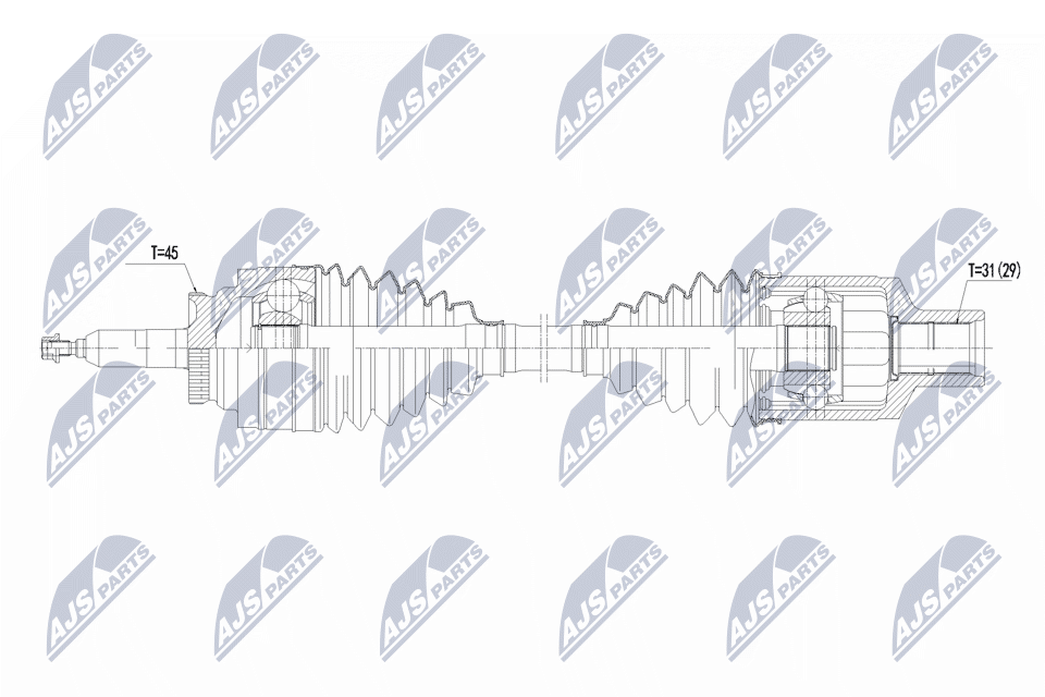 NTY NPW-FR-195 Antriebswelle