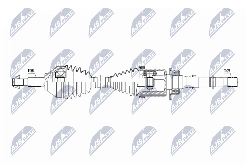 NTY NPW-FR-204 Antriebswelle