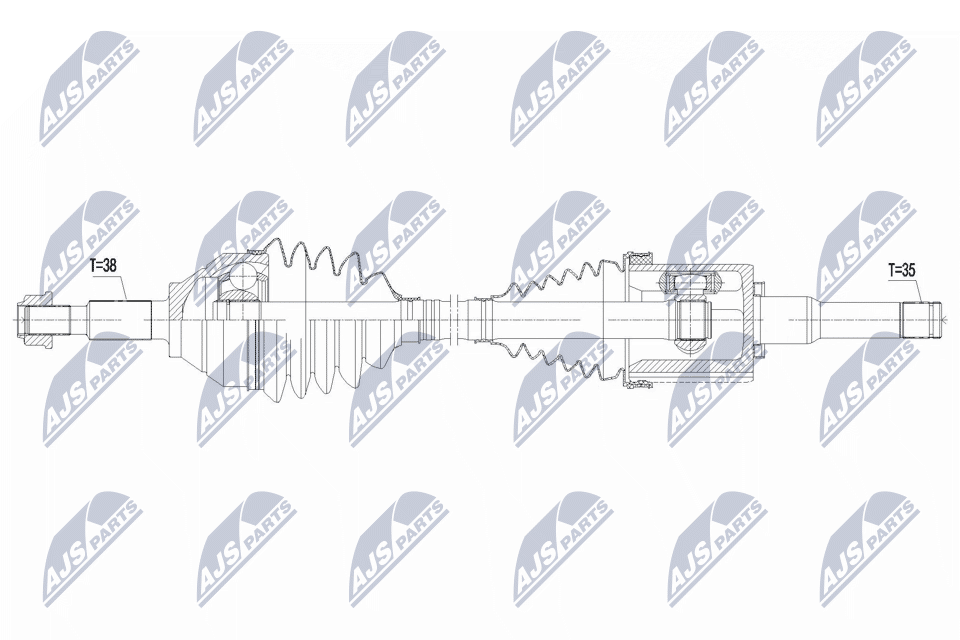NTY NPW-FR-206 Antriebswelle