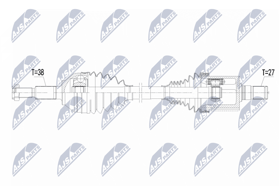 NTY NPW-FR-207 Antriebswelle