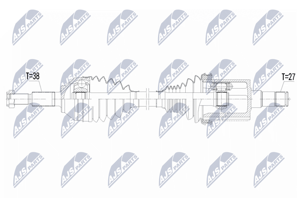 NTY NPW-FR-208 Antriebswelle