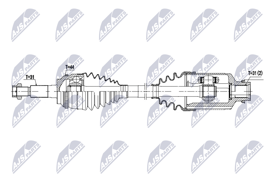 NTY NPW-FR-209 Antriebswelle