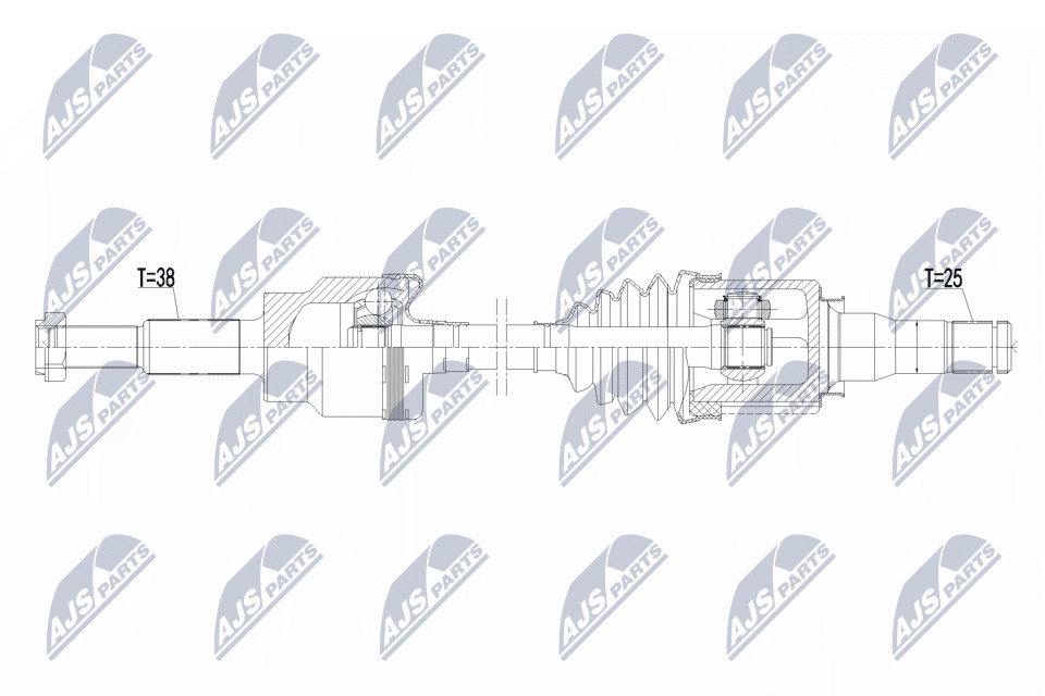 NTY NPW-FR-222 Antriebswelle