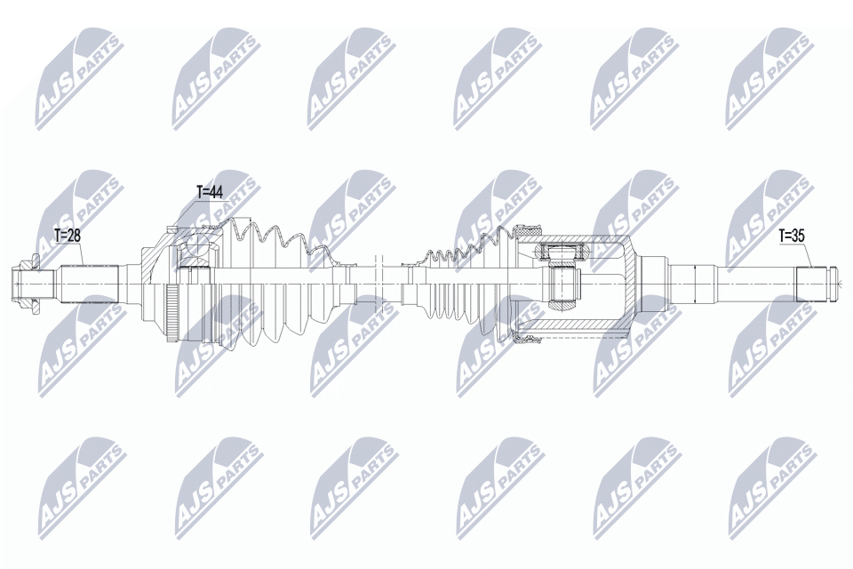 NTY NPW-FR-225 Antriebswelle