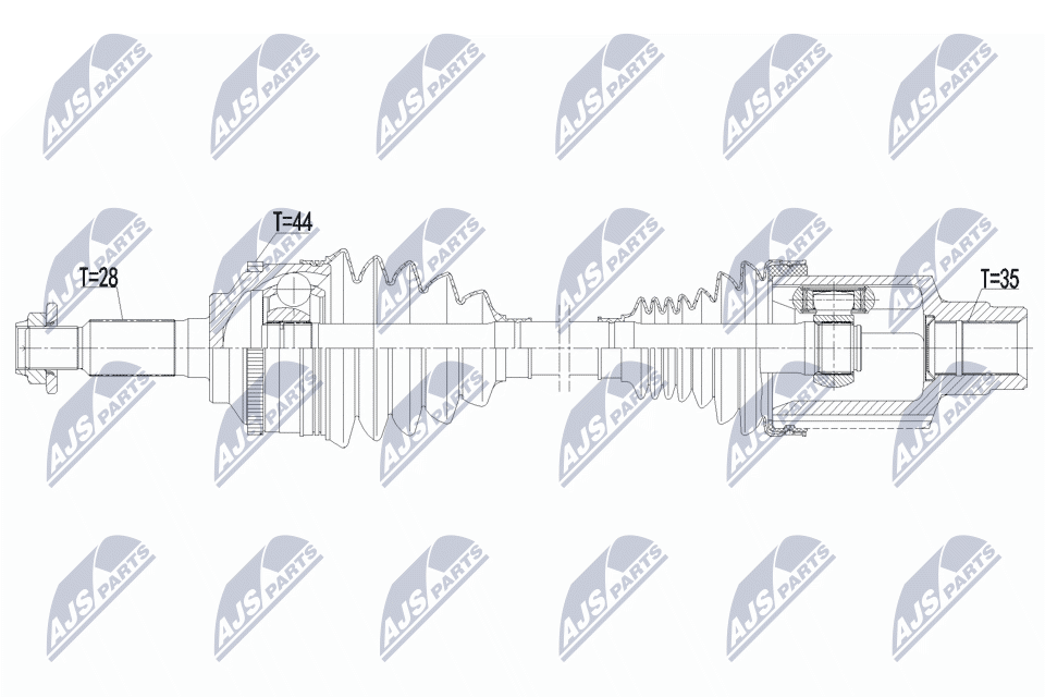 NTY NPW-FR-226 Antriebswelle