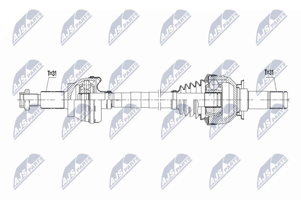 NTY NPW-JG-020 Antriebswelle