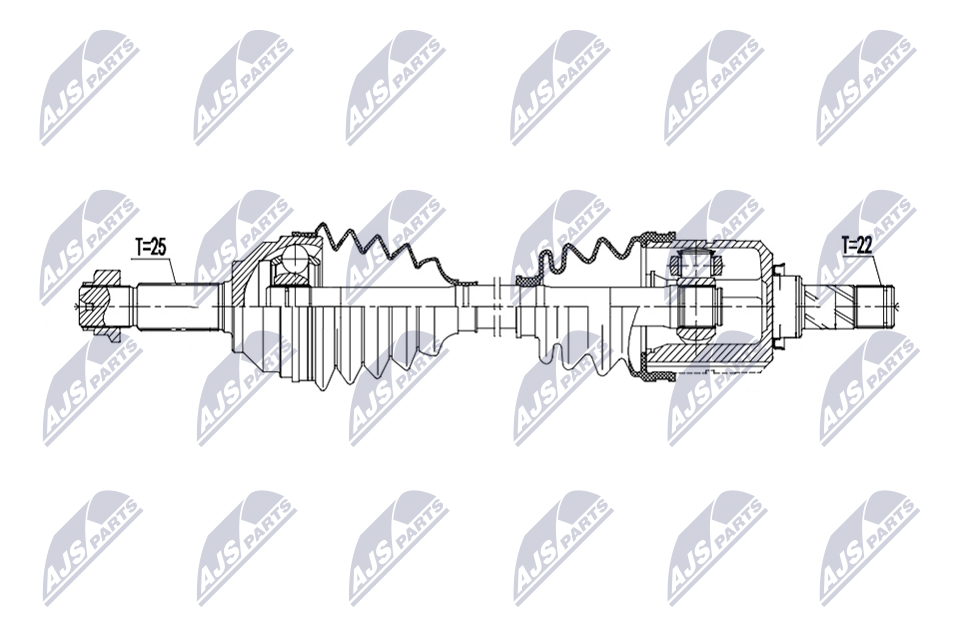 NTY NPW-MG-009 Antriebswelle