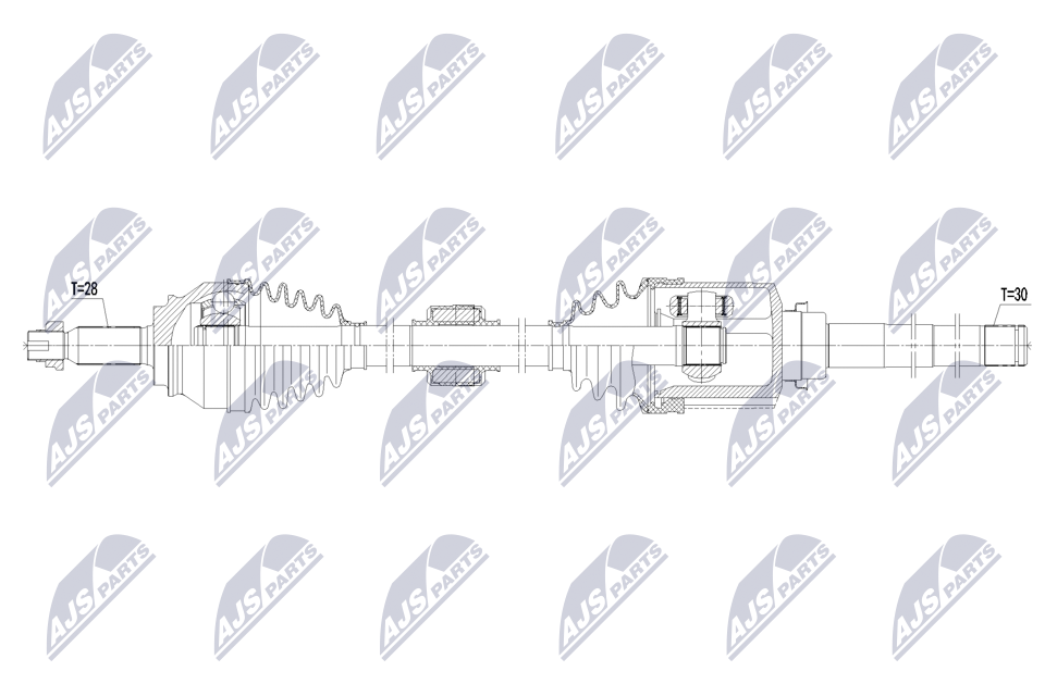 NTY NPW-MS-122 Antriebswelle