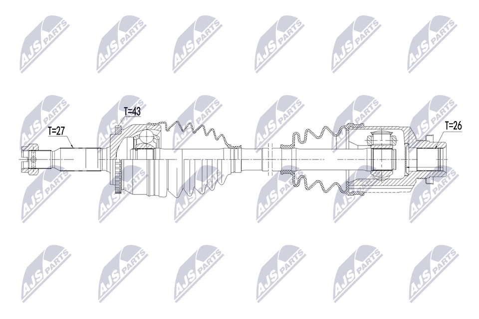 NTY NPW-MS-127 Antriebswelle