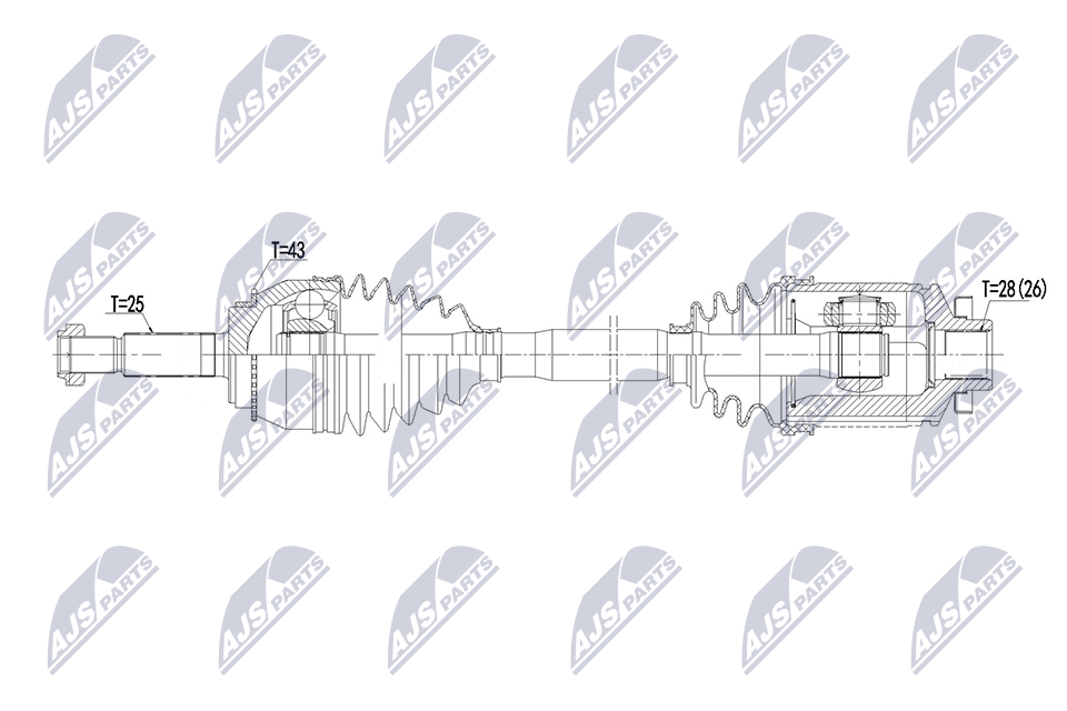 NTY NPW-MS-130 Antriebswelle