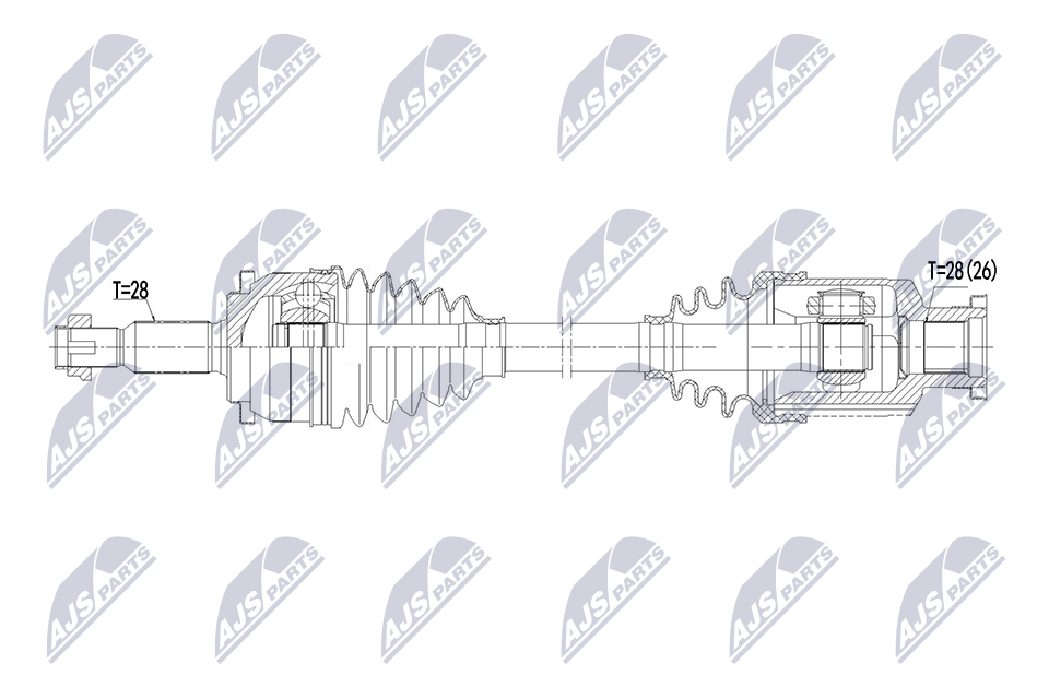 NTY NPW-MS-131 Antriebswelle