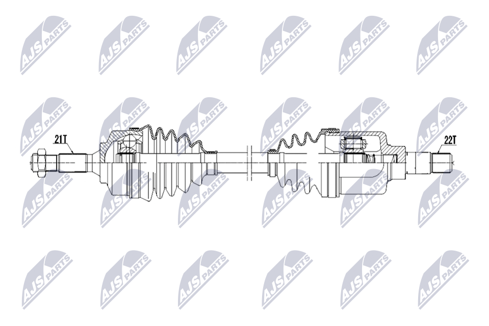 NTY NPW-PE-126 Antriebswelle