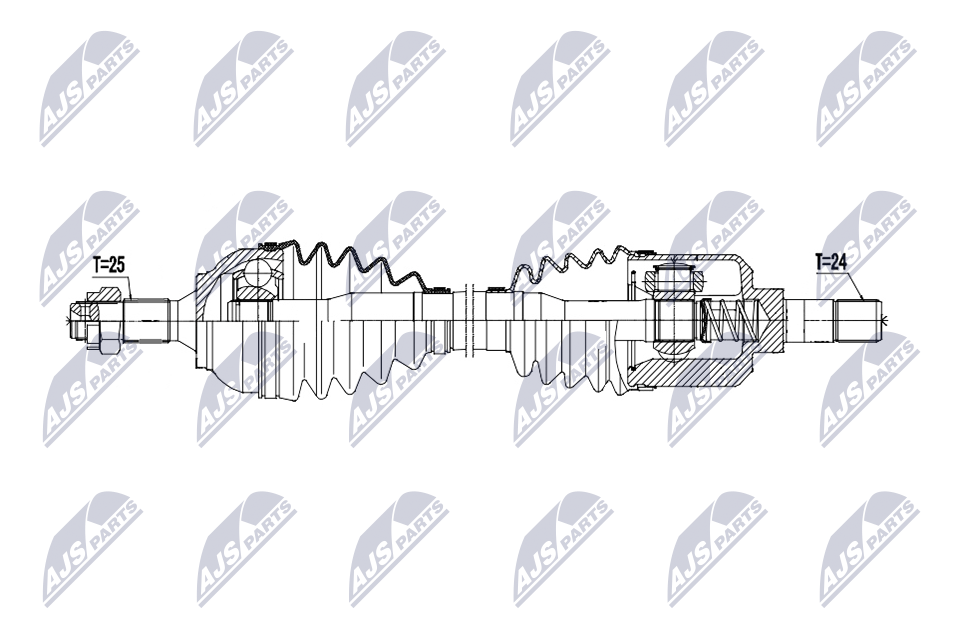 NTY NPW-PE-127 Antriebswelle
