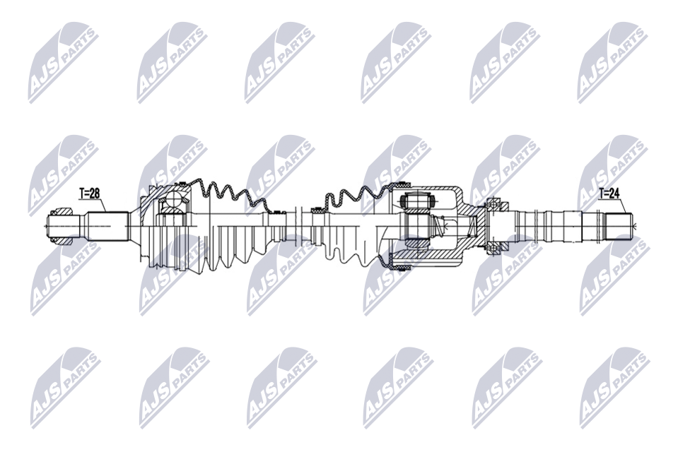 NTY NPW-PE-132 Antriebswelle