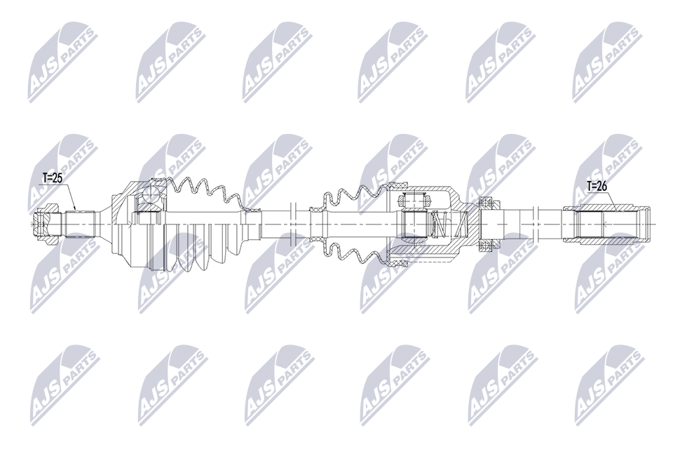 NTY NPW-PE-141 Antriebswelle