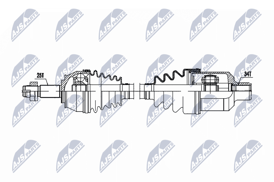 NTY NPW-PL-182 Antriebswelle