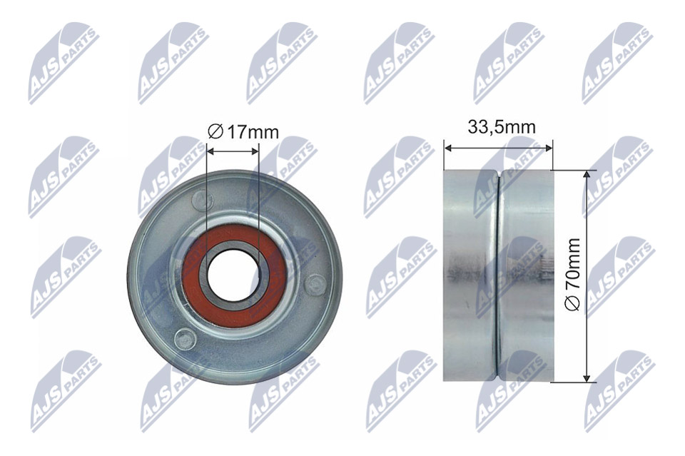 NTY RNK-AR-003 Spannrolle, Keilrippenriemen