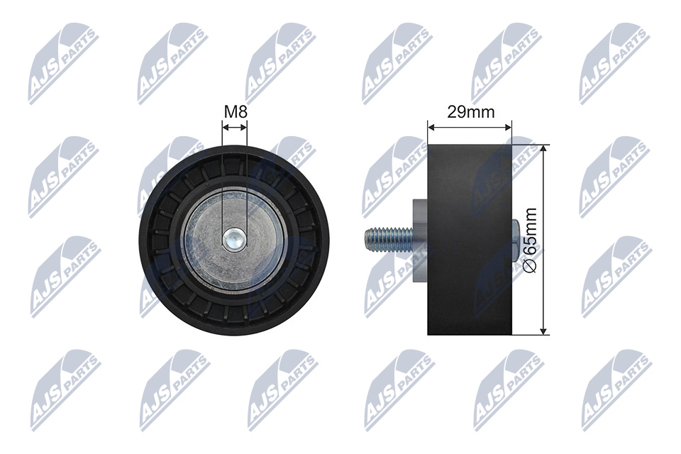 NTY RNK-AR-014 Umlenk-/Führungsrolle, Keilrippenriemen