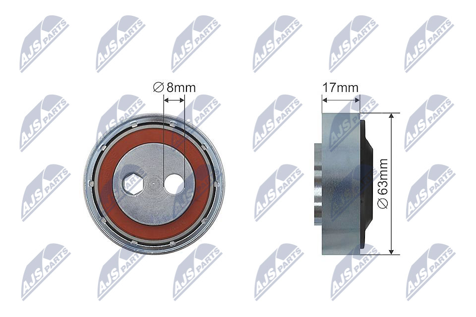 NTY RNK-AU-007 Spannrolle, Keilrippenriemen