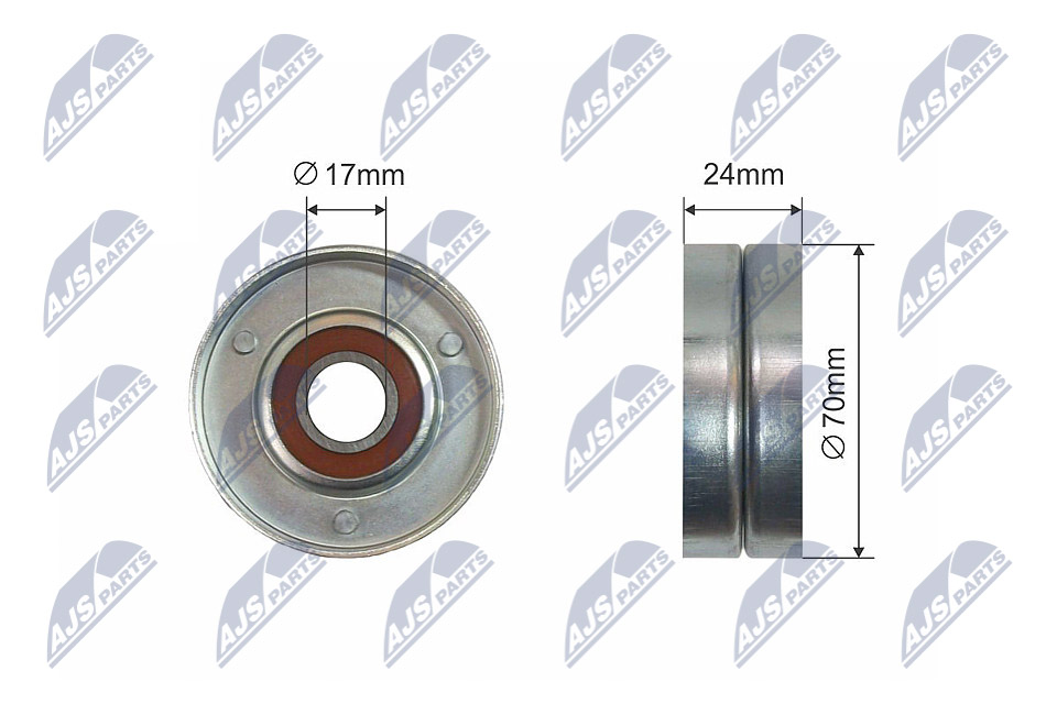 NTY RNK-AU-008 Spannrolle, Keilrippenriemen