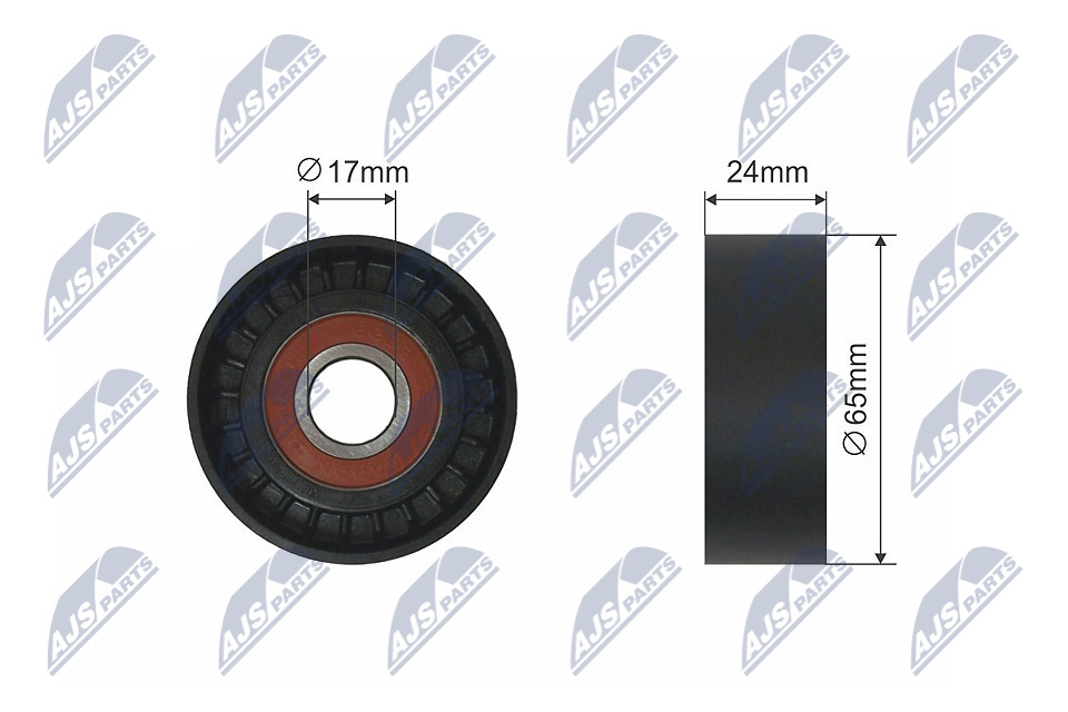 NTY RNK-AU-012 Spannrolle, Keilrippenriemen